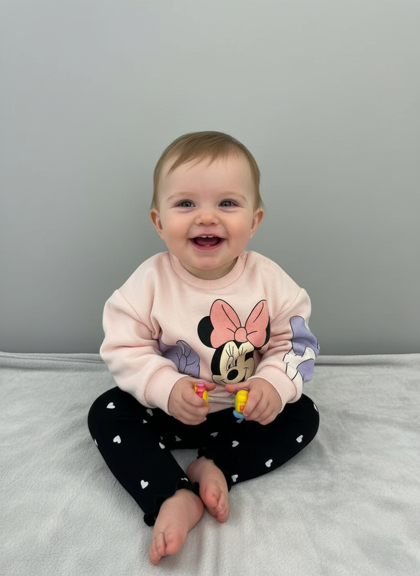 Sudadera Minnie & Daisy Pastel Pink