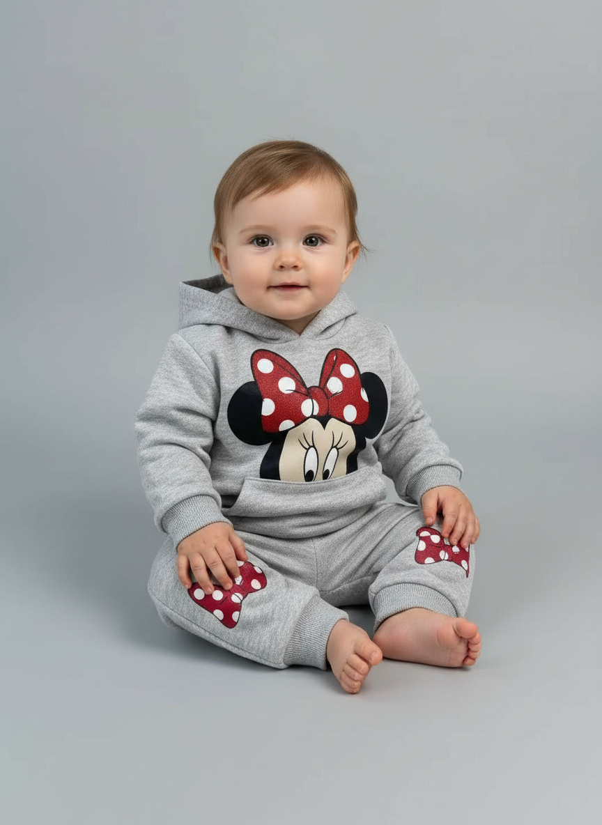 Sudadera Minnie Grey Hoodie